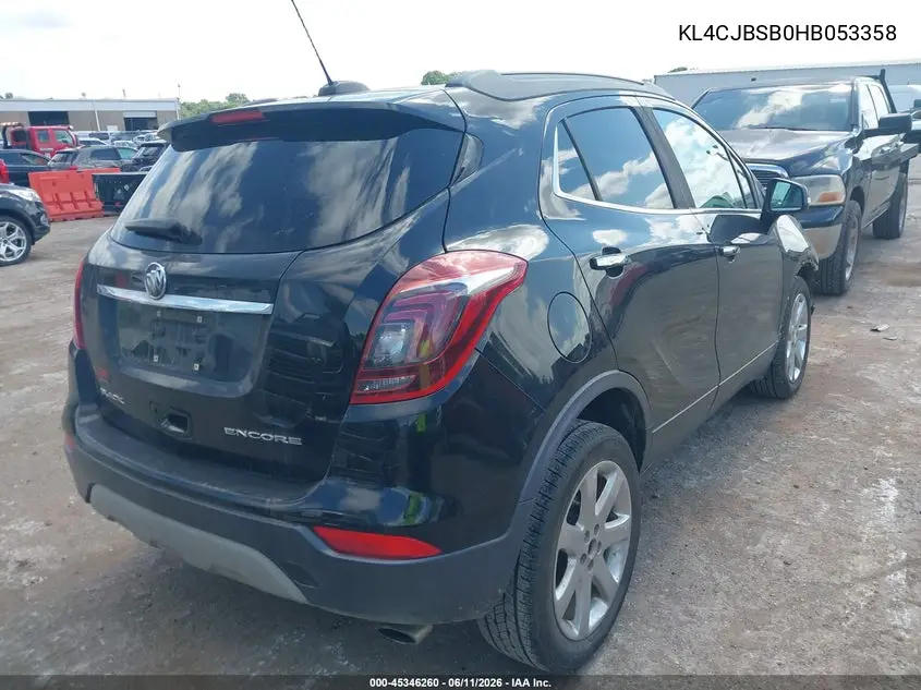 2017 Buick Encore Preferred Ii VIN: KL4CJBSB0HB053358 Lot: 45346260