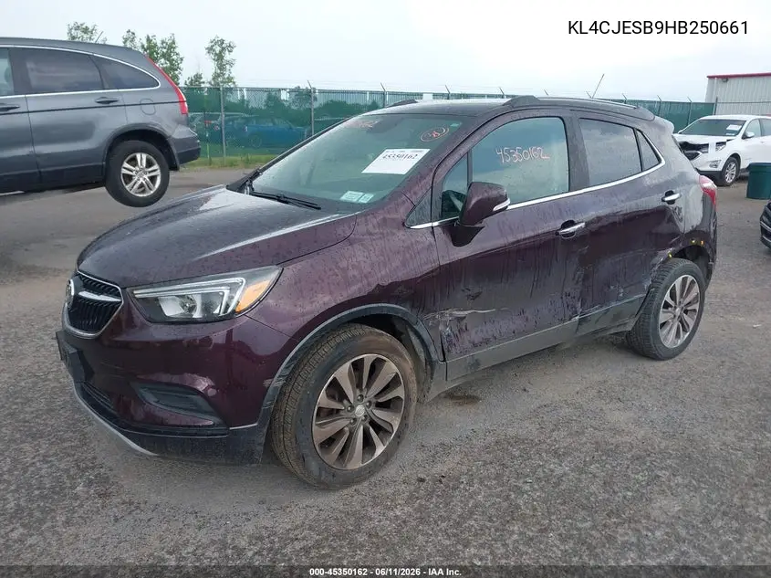 2017 Buick Encore Preferred VIN: KL4CJESB9HB250661 Lot: 45350162