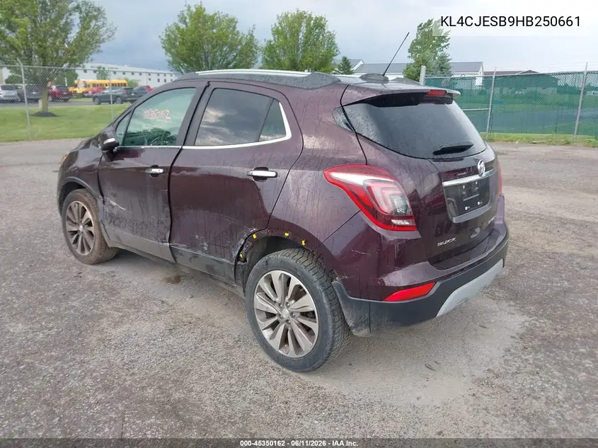 2017 Buick Encore Preferred VIN: KL4CJESB9HB250661 Lot: 45350162