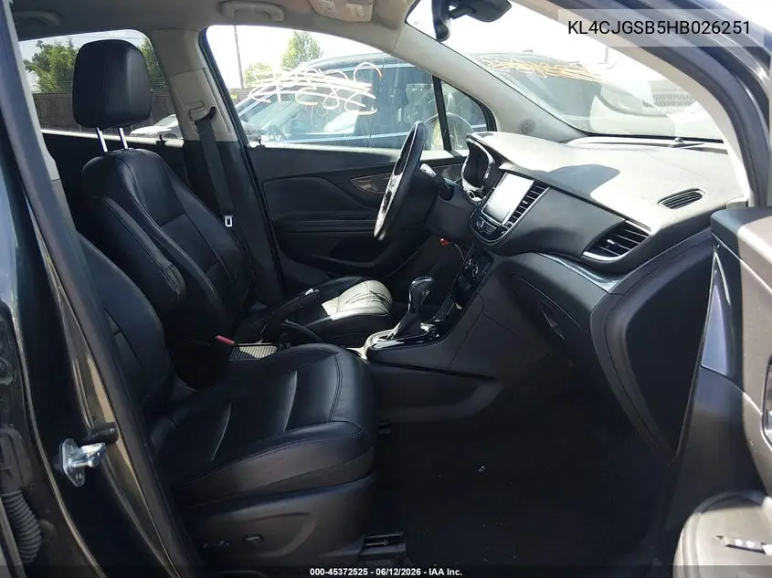 2017 Buick Encore Essence VIN: KL4CJGSB5HB026251 Lot: 45372525