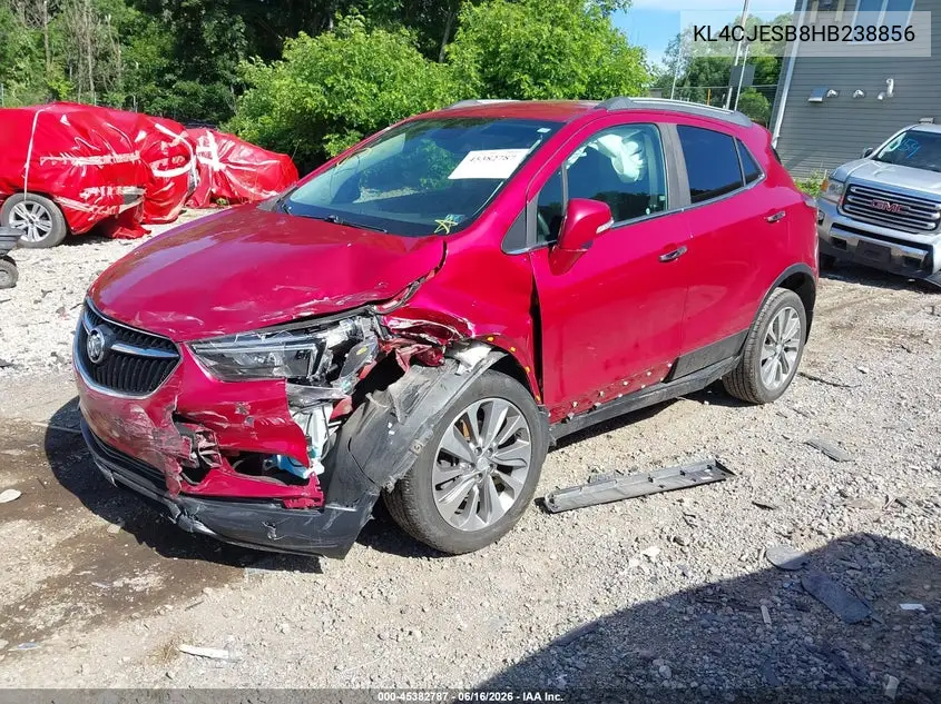 2017 Buick Encore Preferred VIN: KL4CJESB8HB238856 Lot: 45382787