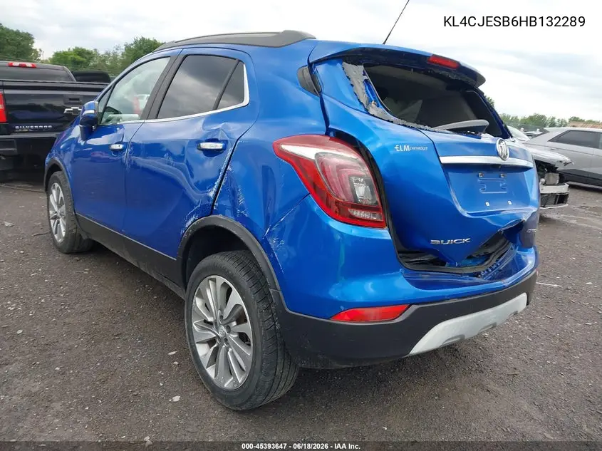 2017 Buick Encore Preferred VIN: KL4CJESB6HB132289 Lot: 45393647