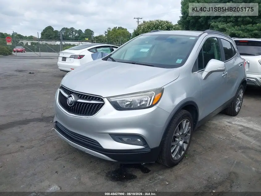 2017 Buick Encore Sport Touring VIN: KL4CJ1SB5HB205175 Lot: 45427990