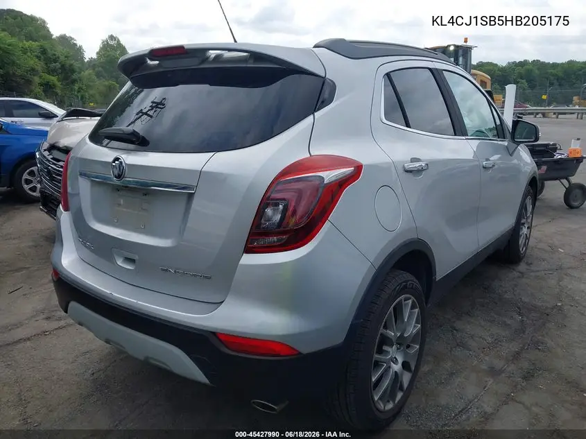 2017 Buick Encore Sport Touring VIN: KL4CJ1SB5HB205175 Lot: 45427990
