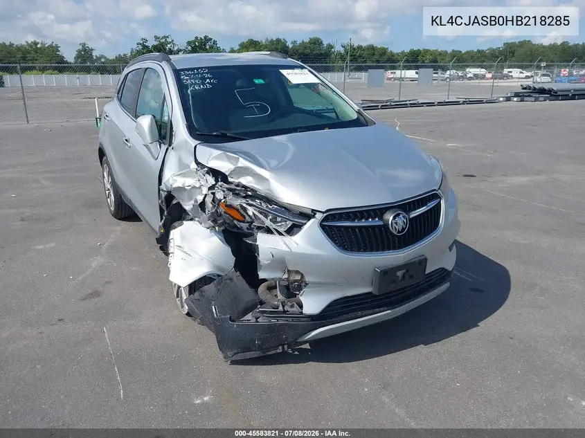 2017 Buick Encore Preferred VIN: KL4CJASB0HB218285 Lot: 45583821