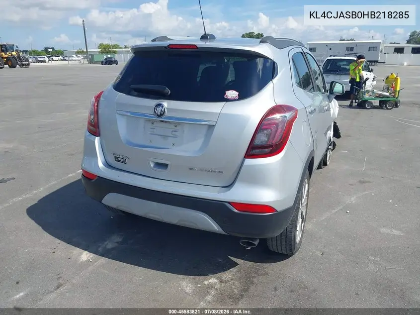 2017 Buick Encore Preferred VIN: KL4CJASB0HB218285 Lot: 45583821