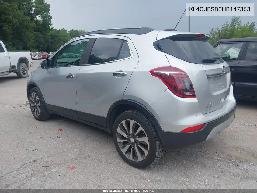 2017 Buick Encore Preferred Ii VIN: KL4CJBSB3HB147363 Lot: 45595351