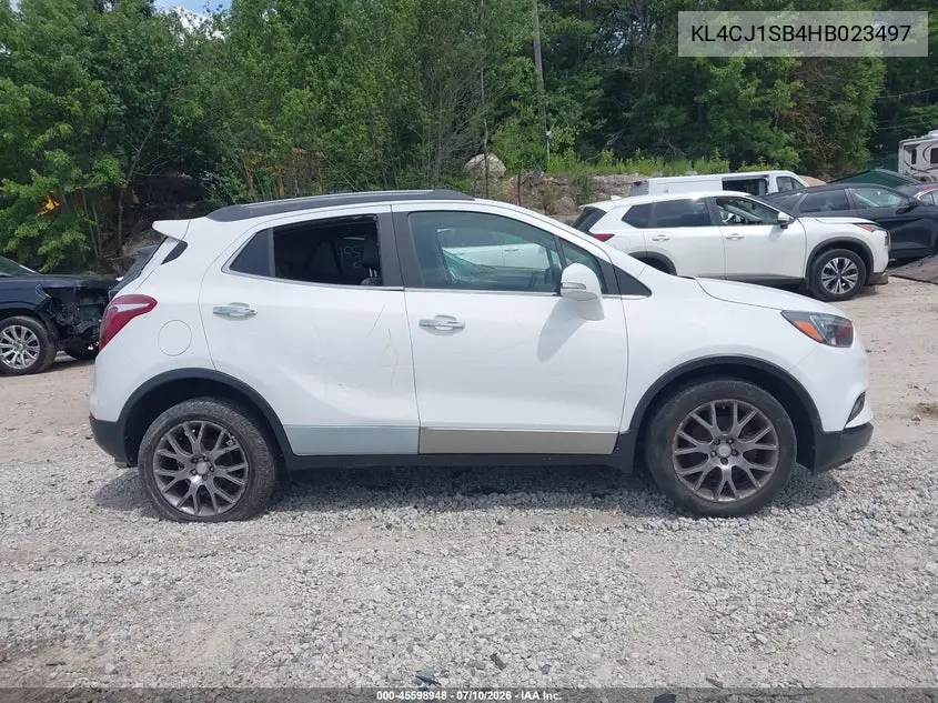 2017 Buick Encore Sport Touring VIN: KL4CJ1SB4HB023497 Lot: 45598948