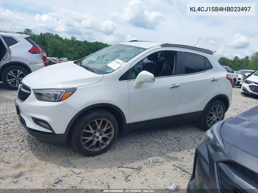 2017 Buick Encore Sport Touring VIN: KL4CJ1SB4HB023497 Lot: 45598948
