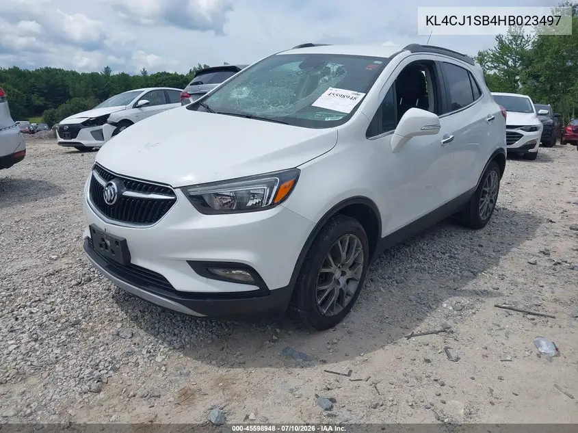 2017 Buick Encore Sport Touring VIN: KL4CJ1SB4HB023497 Lot: 45598948