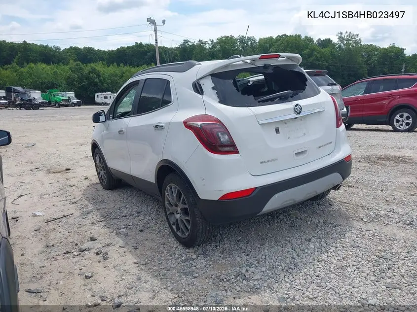 2017 Buick Encore Sport Touring VIN: KL4CJ1SB4HB023497 Lot: 45598948