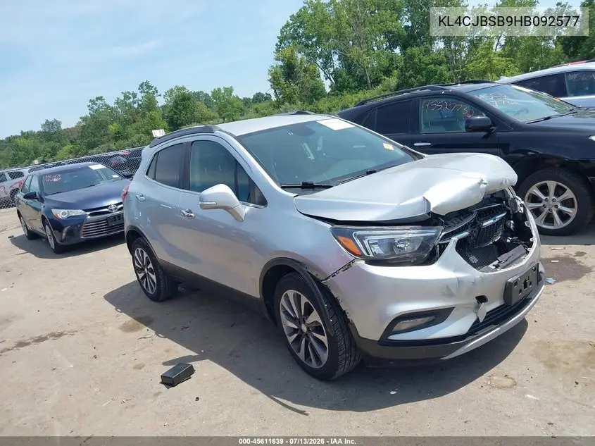 2017 Buick Encore Preferred Ii VIN: KL4CJBSB9HB092577 Lot: 45611639