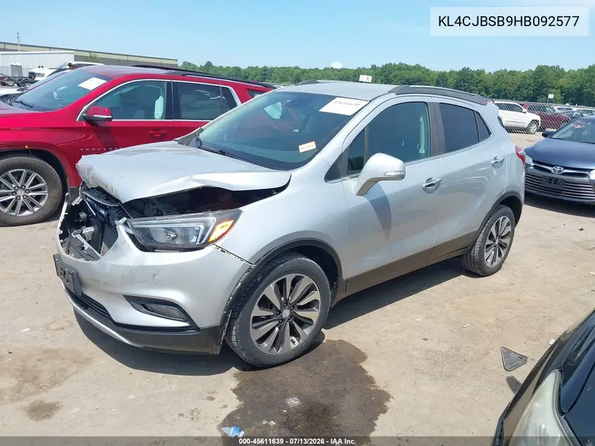 2017 Buick Encore Preferred Ii VIN: KL4CJBSB9HB092577 Lot: 45611639