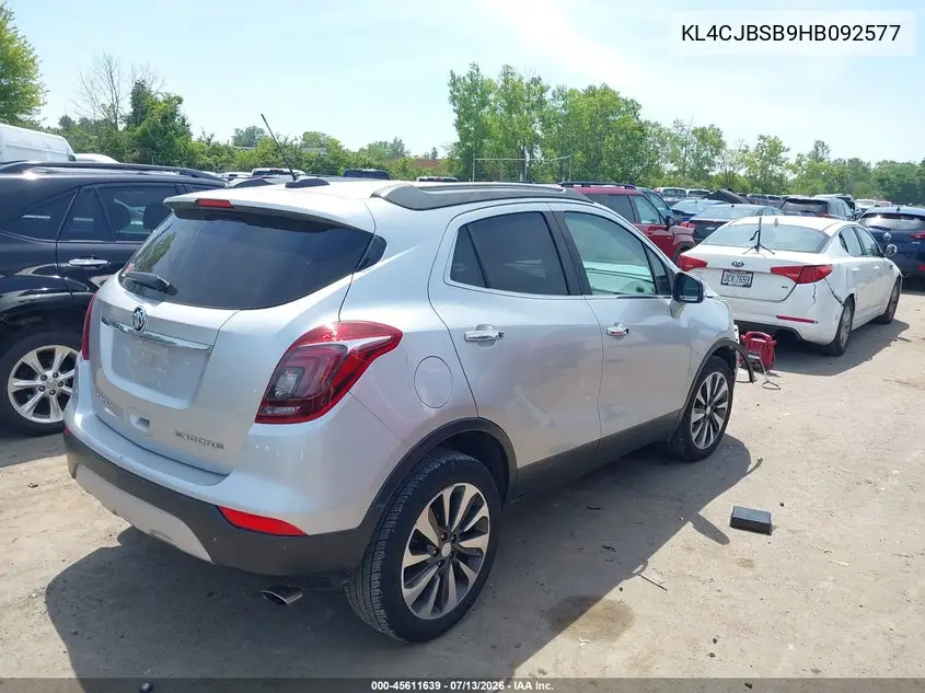 2017 Buick Encore Preferred Ii VIN: KL4CJBSB9HB092577 Lot: 45611639
