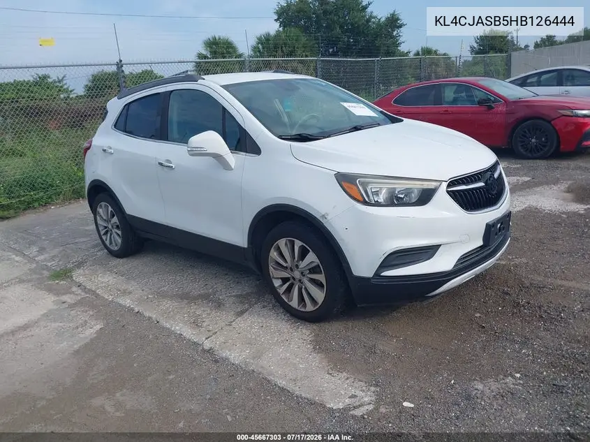 2017 Buick Encore Preferred VIN: KL4CJASB5HB126444 Lot: 45667303