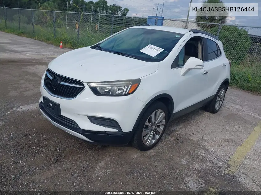 2017 Buick Encore Preferred VIN: KL4CJASB5HB126444 Lot: 45667303