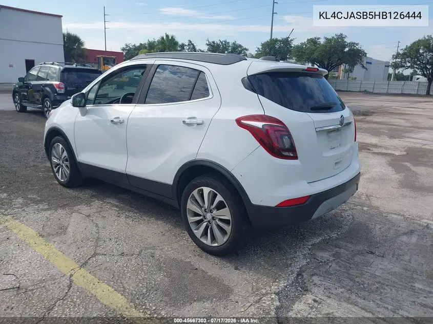 2017 Buick Encore Preferred VIN: KL4CJASB5HB126444 Lot: 45667303
