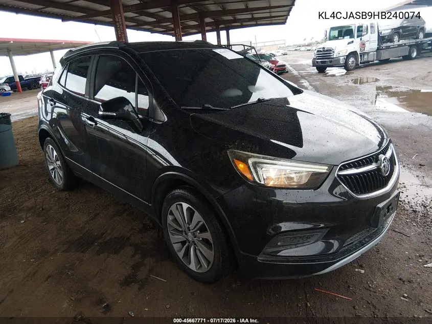 2017 Buick Encore Preferred VIN: KL4CJASB9HB240074 Lot: 45667771