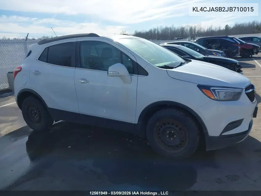 2018 Buick Encore Preferred VIN: KL4CJASB2JB710015 Lot: 12561949