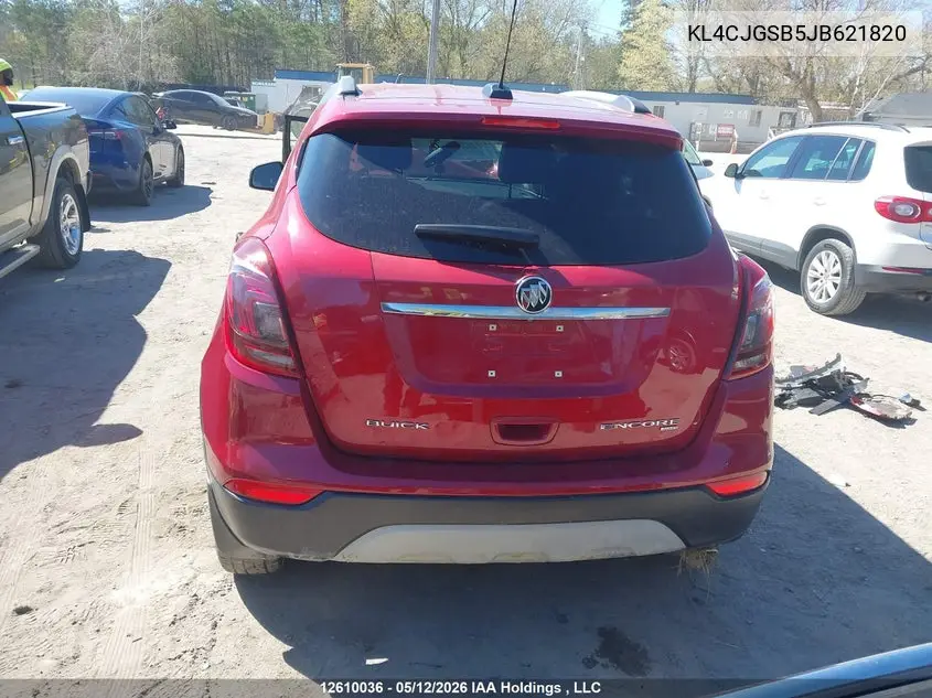 2018 Buick Encore Essence VIN: KL4CJGSB5JB621820 Lot: 12610036