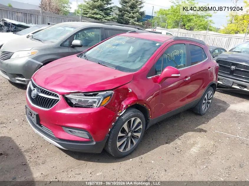 2018 Buick Encore Essence VIN: KL4CJGSM0JB719204 Lot: 12627839