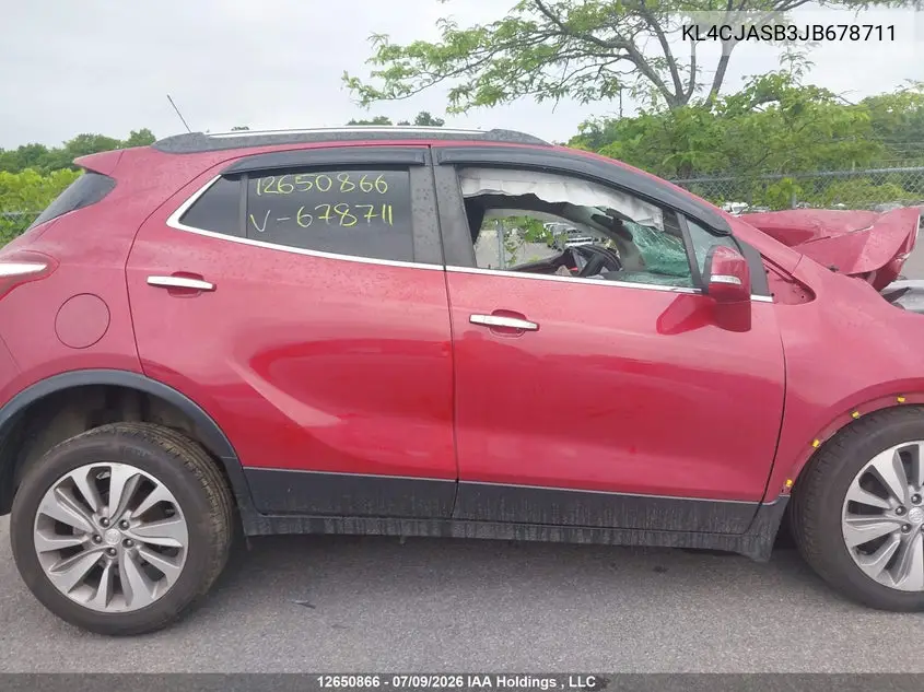 2018 Buick Encore Preferred VIN: KL4CJASB3JB678711 Lot: 12650866x