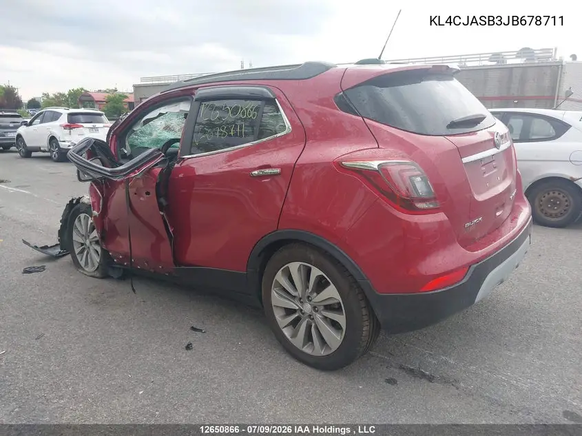 2018 Buick Encore Preferred VIN: KL4CJASB3JB678711 Lot: 12650866x
