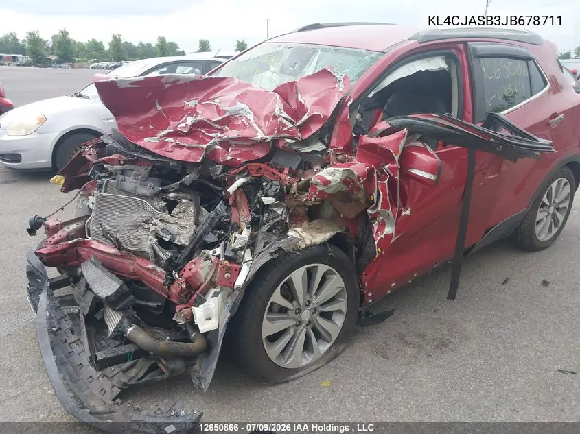 2018 Buick Encore Preferred VIN: KL4CJASB3JB678711 Lot: 12650866x