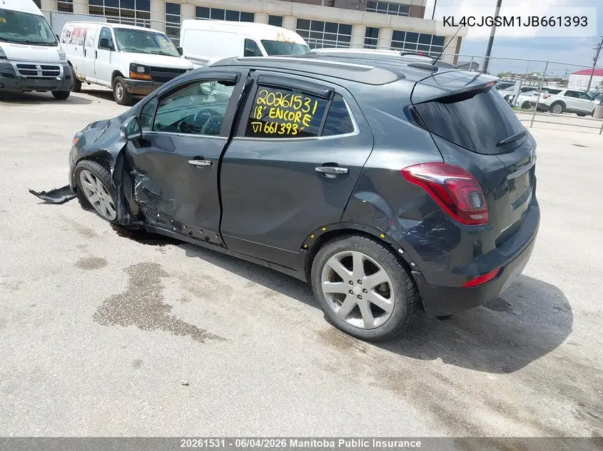 2018 Buick Encore VIN: KL4CJGSM1JB661393 Lot: 20261531