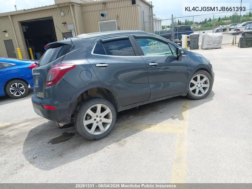 2018 Buick Encore VIN: KL4CJGSM1JB661393 Lot: 20261531