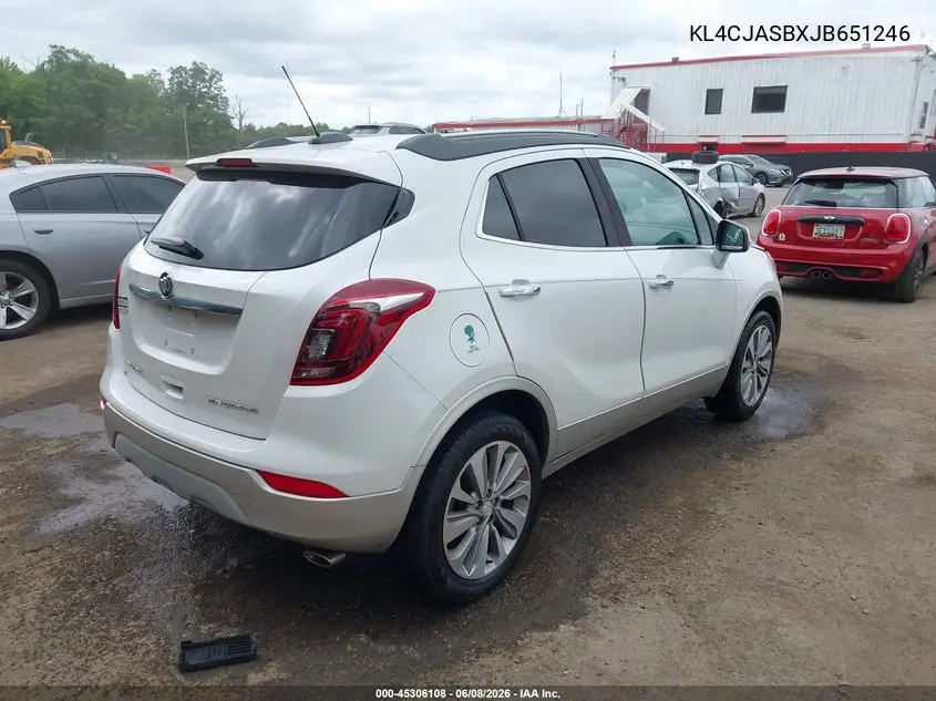 2018 Buick Encore Preferred VIN: KL4CJASBXJB651246 Lot: 45306108