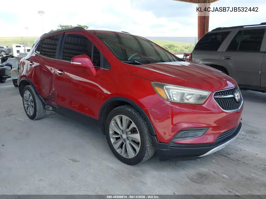2018 Buick Encore Preferred VIN: KL4CJASB7JB532442 Lot: 45380814