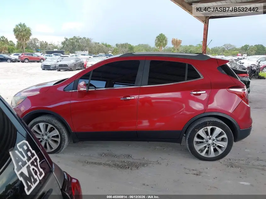 2018 Buick Encore Preferred VIN: KL4CJASB7JB532442 Lot: 45380814