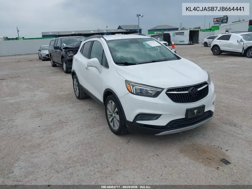 2018 Buick Encore Preferred VIN: KL4CJASB7JB664441 Lot: 45453717