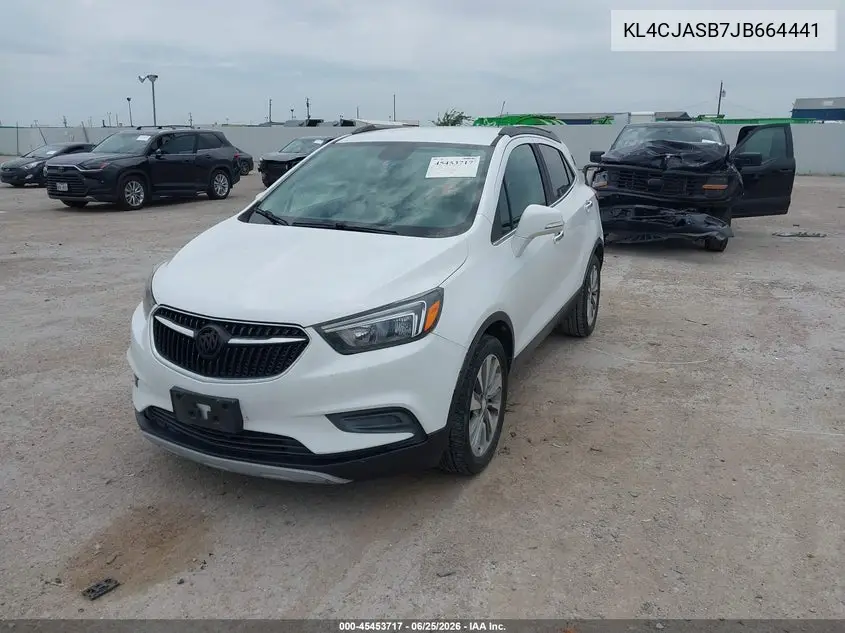 2018 Buick Encore Preferred VIN: KL4CJASB7JB664441 Lot: 45453717