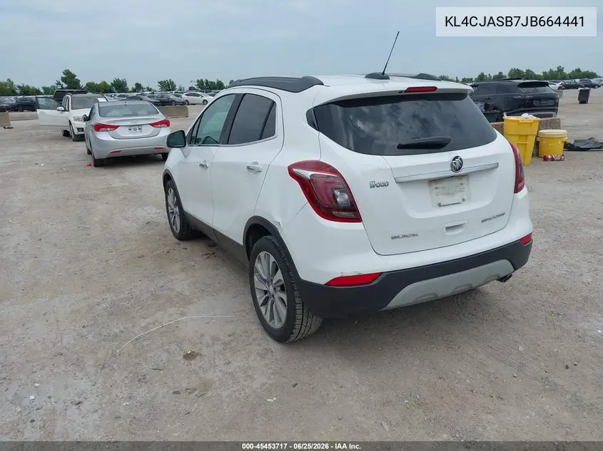 2018 Buick Encore Preferred VIN: KL4CJASB7JB664441 Lot: 45453717