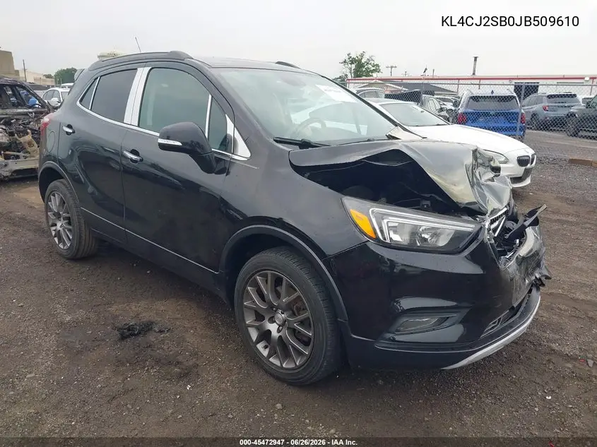 2018 Buick Encore Sport Touring VIN: KL4CJ2SB0JB509610 Lot: 45472947