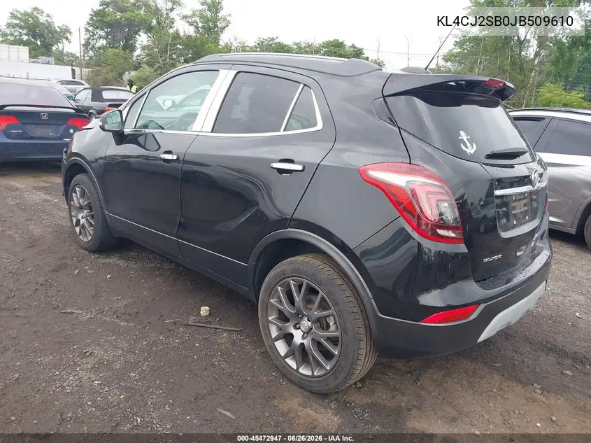 2018 Buick Encore Sport Touring VIN: KL4CJ2SB0JB509610 Lot: 45472947