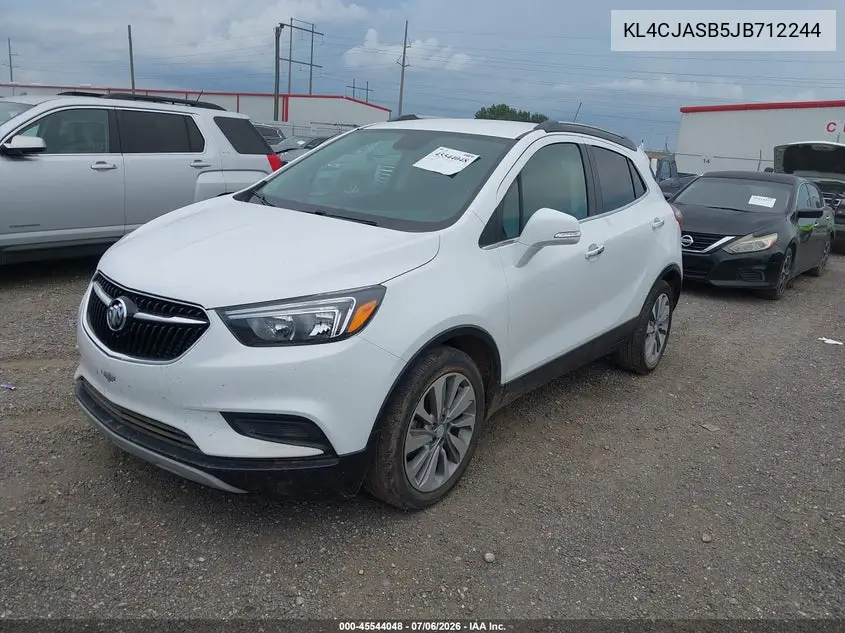 2018 Buick Encore Preferred VIN: KL4CJASB5JB712244 Lot: 45544048