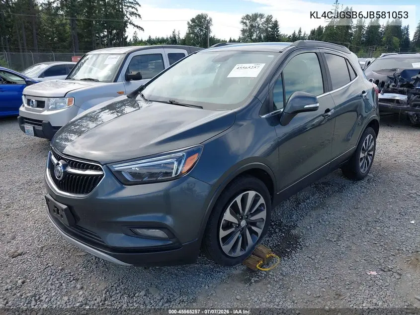 2018 Buick Encore Essence VIN: KL4CJGSB6JB581053 Lot: 45565257