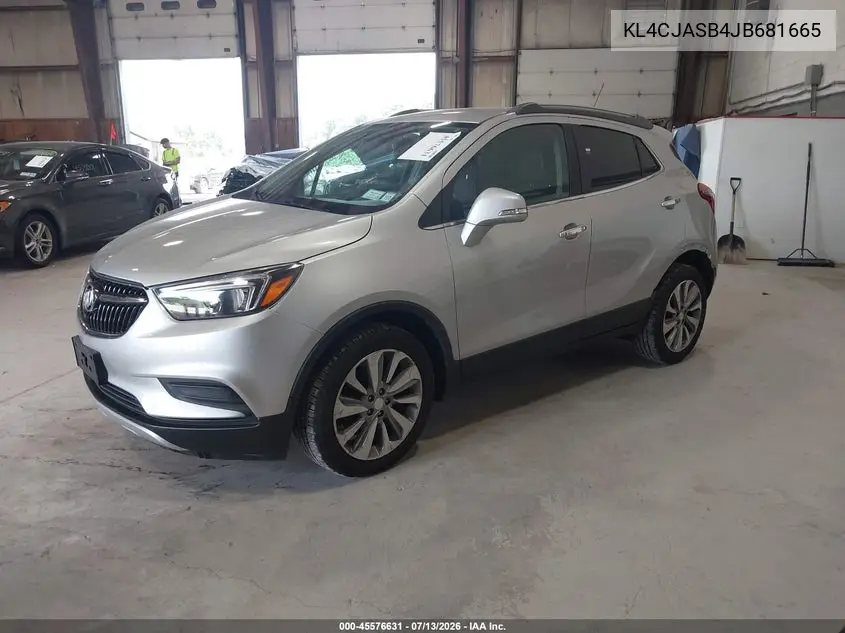 2018 Buick Encore Preferred VIN: KL4CJASB4JB681665 Lot: 45576631