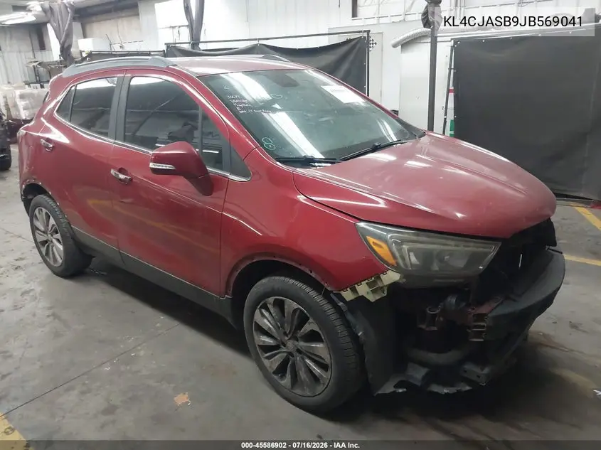 2018 Buick Encore Preferred VIN: KL4CJASB9JB569041 Lot: 45586902