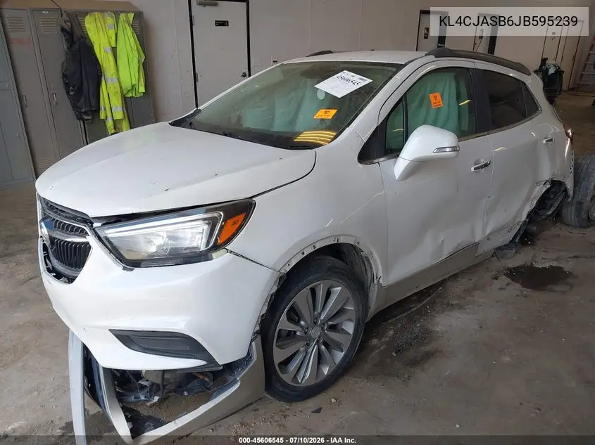 2018 Buick Encore Preferred VIN: KL4CJASB6JB595239 Lot: 45606545