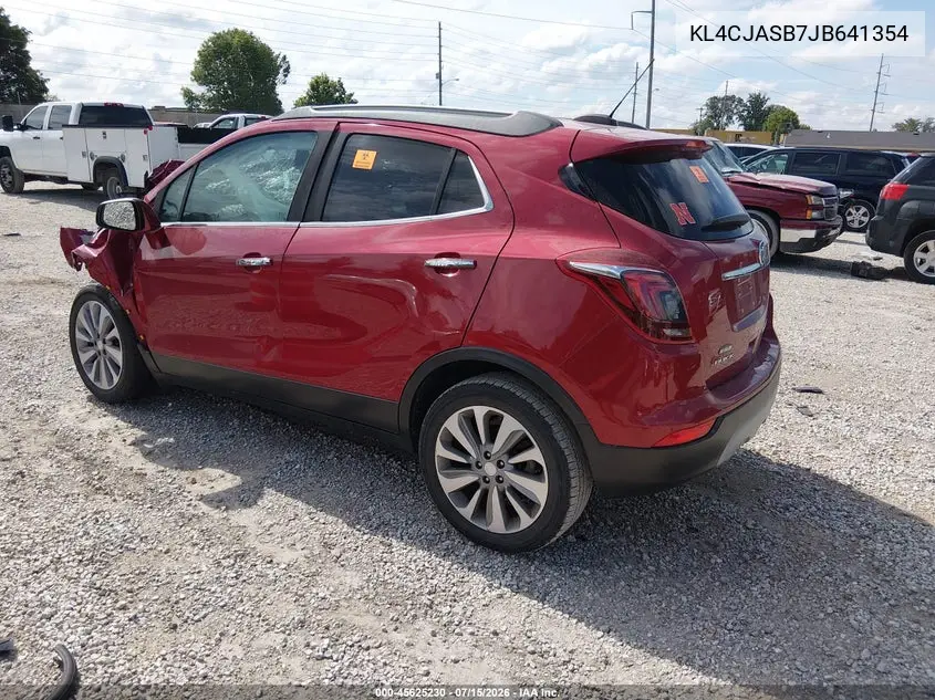 2018 Buick Encore Preferred VIN: KL4CJASB7JB641354 Lot: 45625230