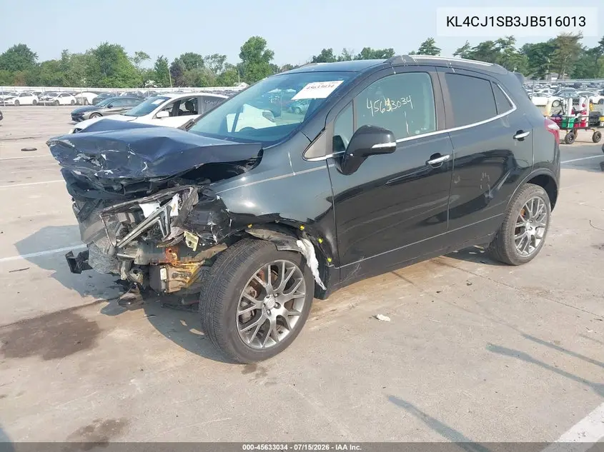2018 Buick Encore Sport Touring VIN: KL4CJ1SB3JB516013 Lot: 45633034