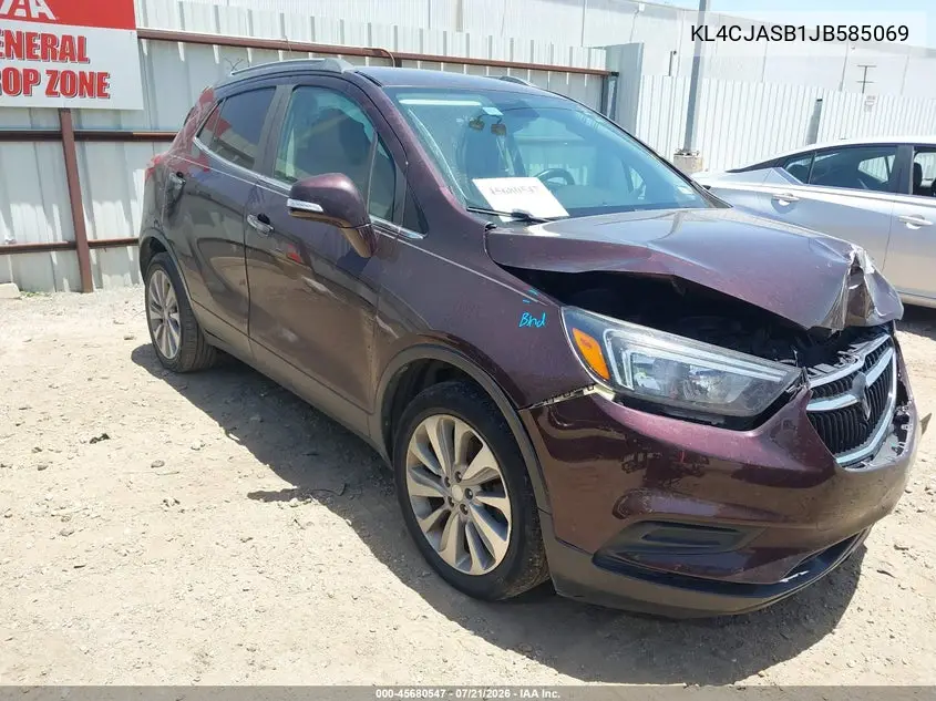 2018 Buick Encore Preferred VIN: KL4CJASB1JB585069 Lot: 45680547