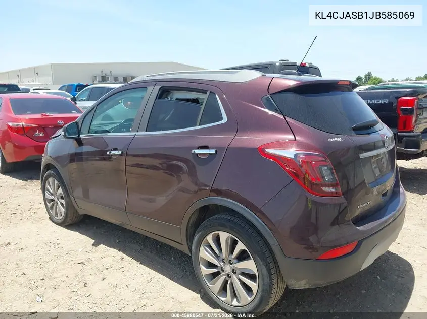 2018 Buick Encore Preferred VIN: KL4CJASB1JB585069 Lot: 45680547