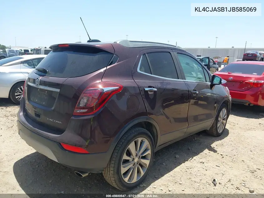 2018 Buick Encore Preferred VIN: KL4CJASB1JB585069 Lot: 45680547