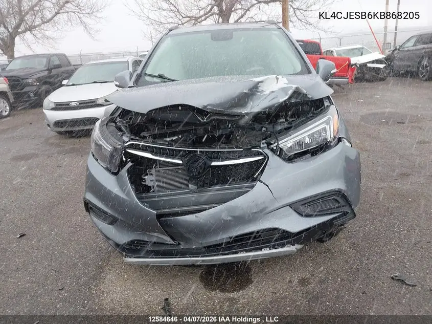 2019 Buick Encore Preferred VIN: KL4CJESB6KB868205 Lot: 12584646x