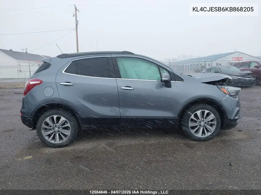 2019 Buick Encore Preferred VIN: KL4CJESB6KB868205 Lot: 12584646x